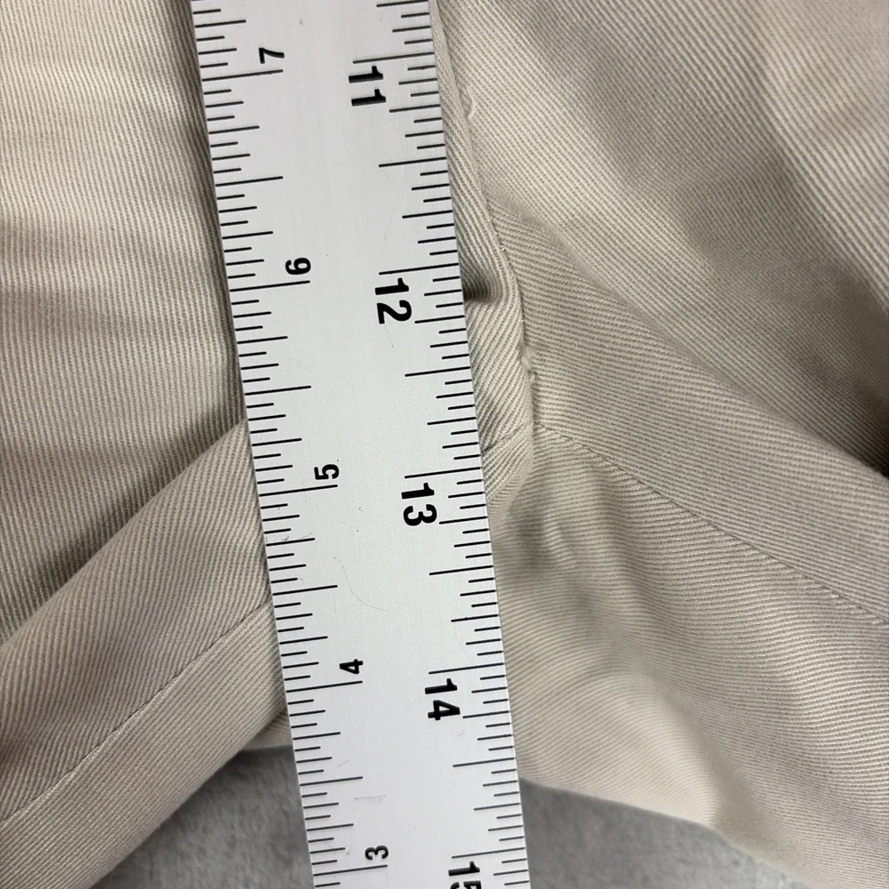 Polo Ralph Lauren Chino Pants‎ Mens 40/29 Beige Pleated Cuffed Cotton Twill